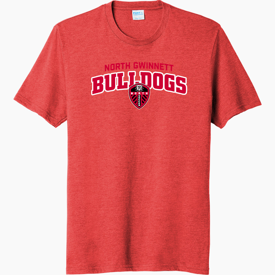 NORTH GWINNETT HIGH SCHOOL BULLDOGS <span class="pdp-name-mascot">NORTH GWINNETT BULLDOGS</span> Port & Company Men's Tri-Blend Short Sleeve T-Shirt