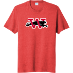 WILMOT UNION HIGH SCHOOL PANTHERS <span class="pdp-name-mascot">WILMOT PANTHERS</span> Port & Company Men's Tri-Blend Short Sleeve T-Shirt Front Thumbnail