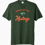 Mid-Atlantic Christian University Mustangs Port & Company Men's Tri-Blend Short Sleeve T-Shirt Front Thumbnail