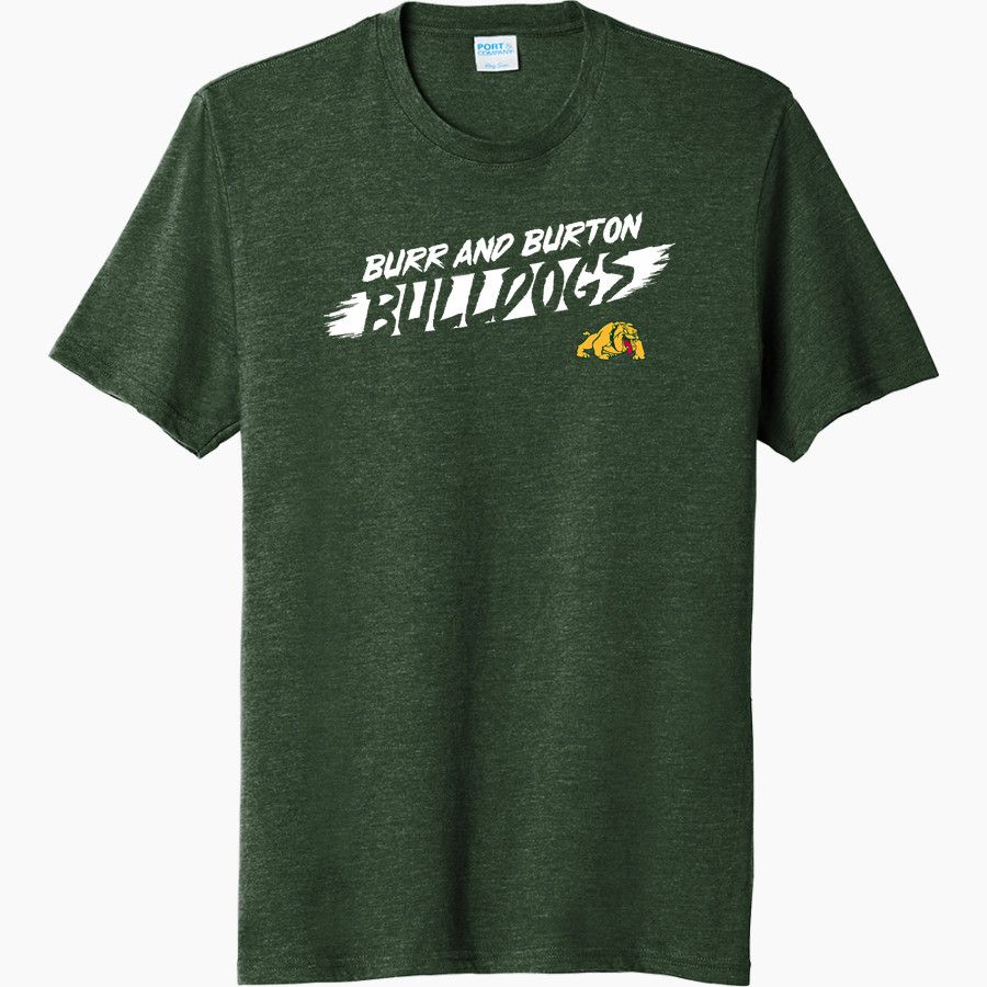BURR AND BURTON ACADEMY The Official Online Store <span class="pdp-name-mascot">BURR AND BURTON ACADEMY BULLDOGS</span> Port & Company Men's Tri-Blend Short Sleeve T-Shirt