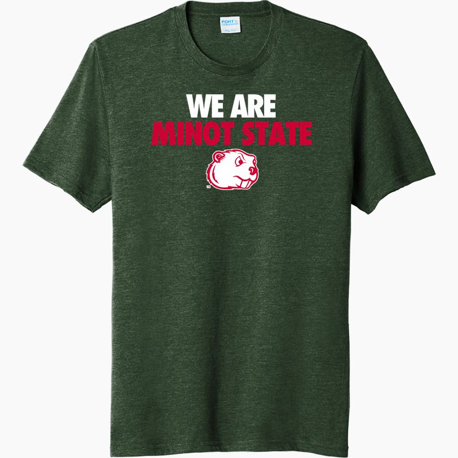 Minot State Beavers <span class="pdp-name-mascot">Minot State Beavers</span> Port & Company Men's Tri-Blend Short Sleeve T-Shirt