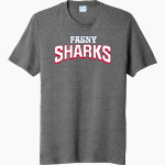 French-American School of New York - Online Store <span class="pdp-name-mascot">French-American School Sharks</span> Port & Company Men's Tri-Blend Short Sleeve T-Shirt Front Thumbnail