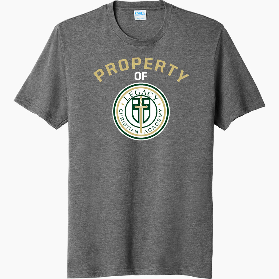 LEGACY CHRISTIAN WARRIORS Port & Company Men's Tri-Blend Short Sleeve T-Shirt