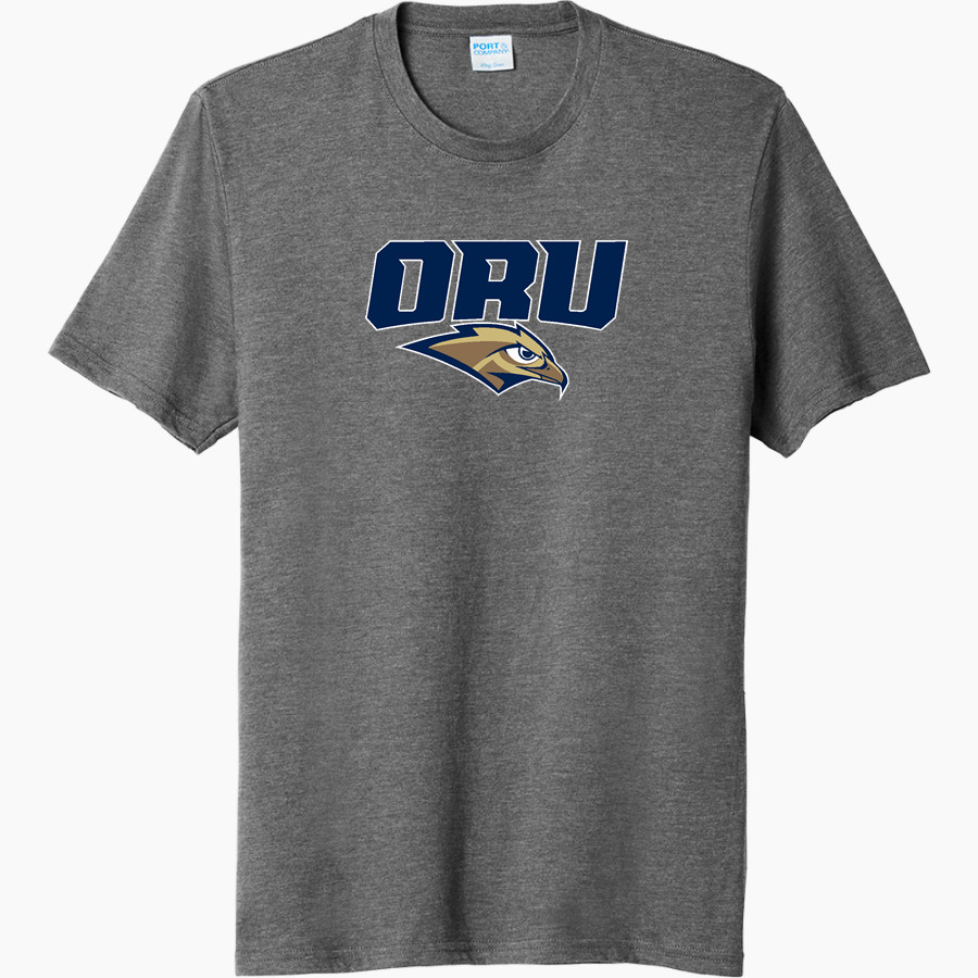 Oral Roberts Golden Eagles <span class="pdp-name-mascot">Oral Roberts Golden Eagles</span> Port & Company Men's Tri-Blend Short Sleeve T-Shirt