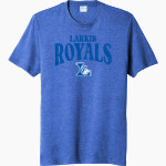 LARKIN HIGH SCHOOL ROYALS Port & Company Men's Tri-Blend Short Sleeve T-Shirt Front Thumbnail