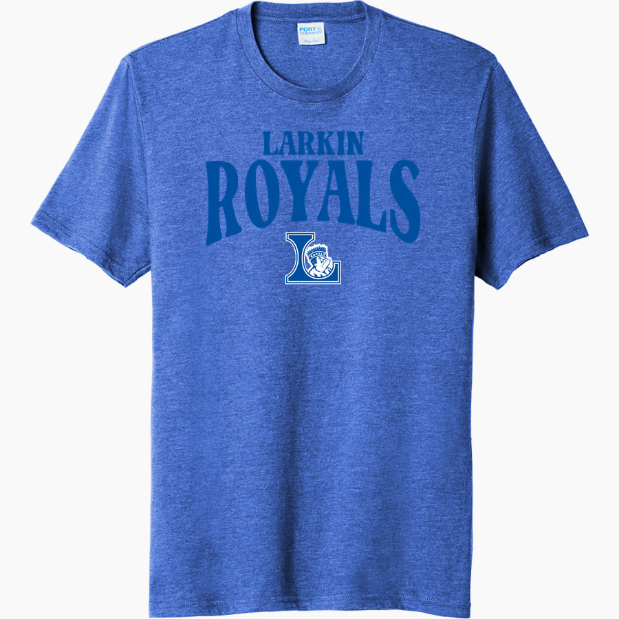 LARKIN HIGH SCHOOL ROYALS Port & Company Men's Tri-Blend Short Sleeve T-Shirt
