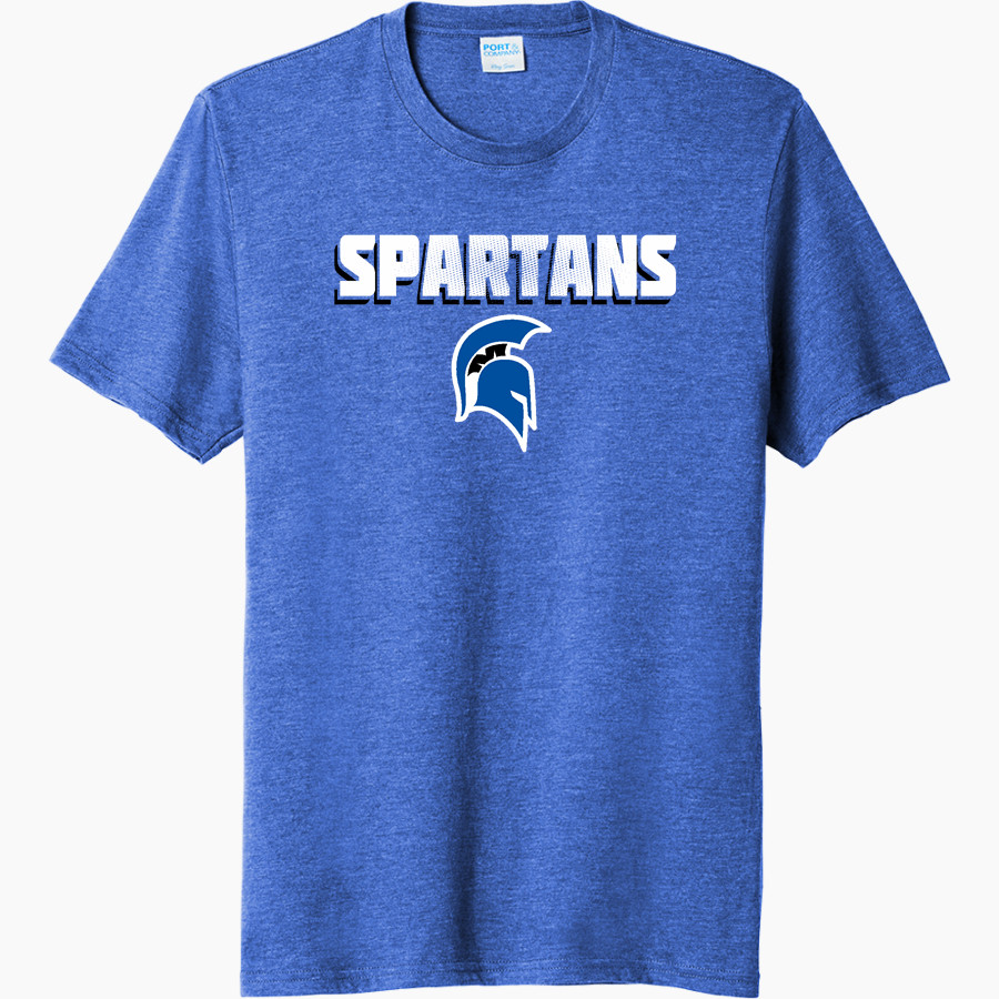 MC CONNELLSBURG HIGH SCHOOL SPARTANS <span class="pdp-name-mascot">MC CONNELLSBURG SPARTANS</span> Port & Company Men's Tri-Blend Short Sleeve T-Shirt