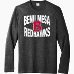 Benedictine University Mesa Redhawks Port & Company Men's Tri-Blend Long Sleeve T-Shirt Front Thumbnail