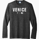 VENICE HIGH SCHOOL GONDOLIERS <span class="pdp-name-mascot">VENICE GONDOLIERS</span> Port & Company Men's Tri-Blend Long Sleeve T-Shirt Front Thumbnail