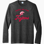 TUNSTALL SENIOR HIGH SCHOOL TROJANS <span class="pdp-name-mascot">TUNSTALL TROJANS</span> Port & Company Men's Tri-Blend Long Sleeve T-Shirt Front Thumbnail