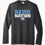Hamilton Heights Hawks <span class="pdp-name-mascot">Hamilton Heights Christian Academy Hawks</span> Port & Company Men's Tri-Blend Long Sleeve T-Shirt Front Thumbnail