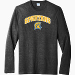 MASON CO CENTRAL HIGH SCHOOL SPARTANS Port & Company Men's Tri-Blend Long Sleeve T-Shirt Front Thumbnail