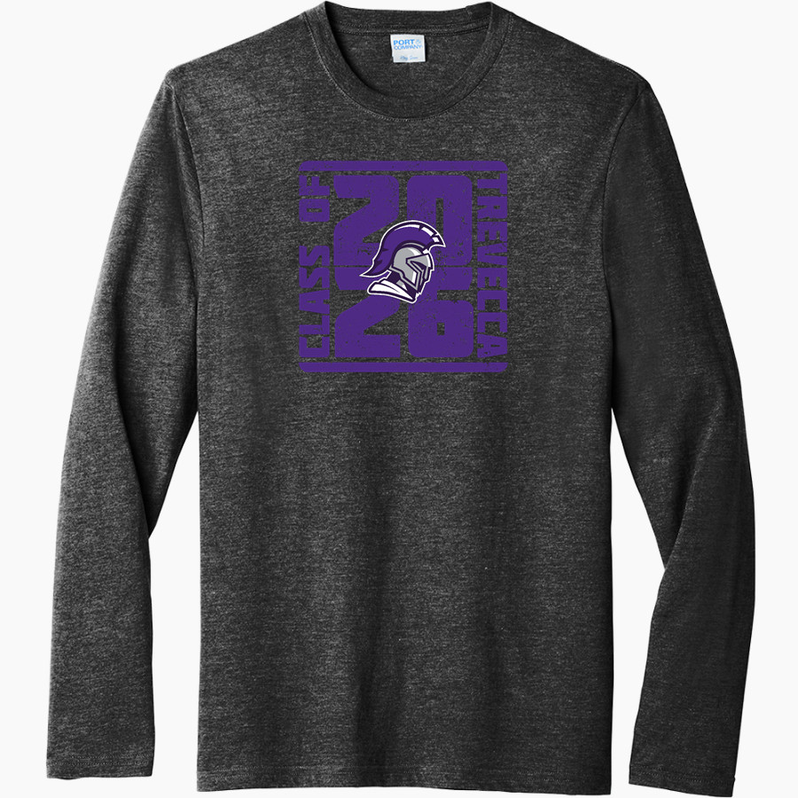 Trevecca University Trojans Port & Company Men's Tri-Blend Long Sleeve T-Shirt