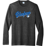 PETERSBURG PORTA HIGH SCHOOL BLUEJAYS <span class="pdp-name-mascot">PETERSBURG PORTA BLUEJAYS</span> Port & Company Men's Tri-Blend Long Sleeve T-Shirt Front Thumbnail