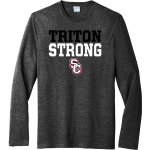 SAN CLEMENTE HIGH SCHOOL TRITONS <span class="pdp-name-mascot">SAN CLEMENTE TRITONS</span> Port & Company Men's Tri-Blend Long Sleeve T-Shirt Front Thumbnail