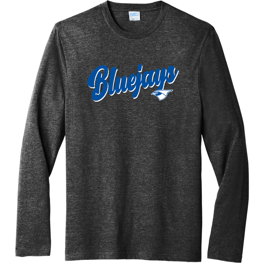 PETERSBURG PORTA HIGH SCHOOL BLUEJAYS <span class="pdp-name-mascot">PETERSBURG PORTA BLUEJAYS</span> Port & Company Men's Tri-Blend Long Sleeve T-Shirt