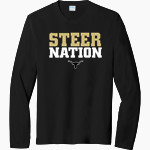 BIG SPRING HIGH SCHOOL STEERS <span class="pdp-name-mascot">BIG SPRING STEERS</span> Port & Company Men's Tri-Blend Long Sleeve T-Shirt Front Thumbnail