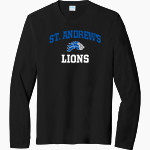 St. Andrew's Lions Port & Company Men's Tri-Blend Long Sleeve T-Shirt Front Thumbnail