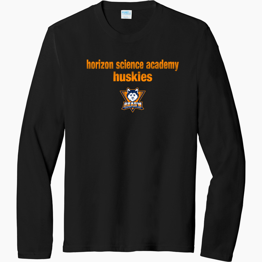 Horizon Science Academy Huskies <span class="pdp-name-mascot">Horizon Science Academy Huskies</span> Port & Company Men's Tri-Blend Long Sleeve T-Shirt