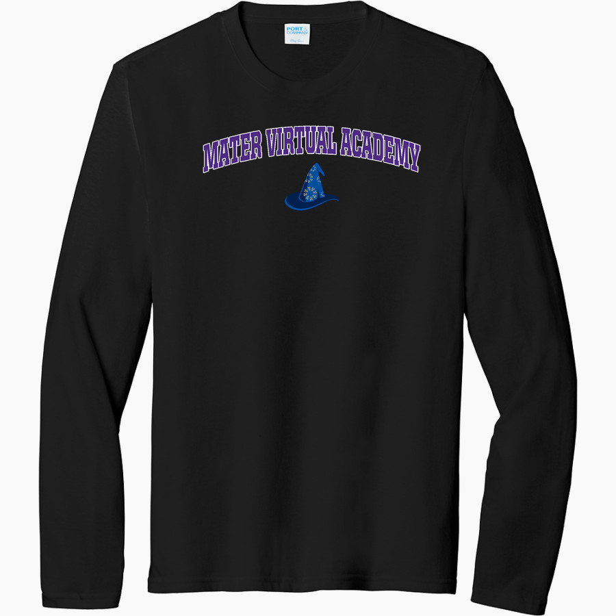 Mater Virtual Academy Wizards <span class="pdp-name-mascot">Mater Virtual Academy Wizards</span> Port & Company Men's Tri-Blend Long Sleeve T-Shirt