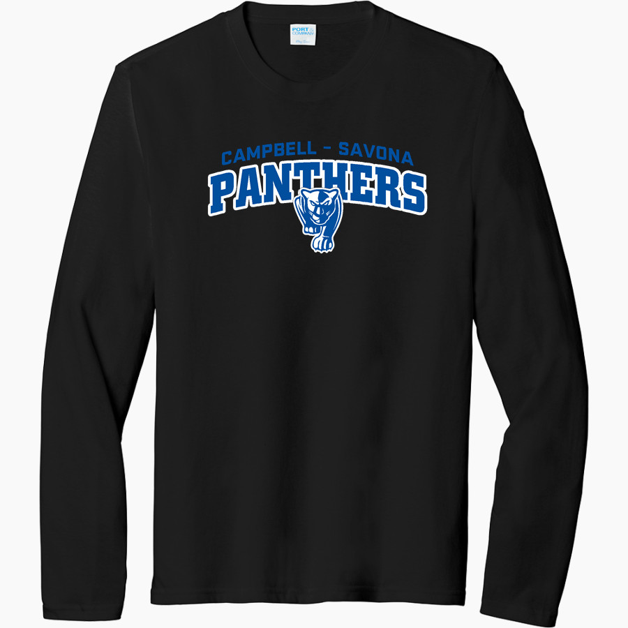 CAMPBELL-SAVONA HIGH SCHOOL PANTHERS <span class="pdp-name-mascot">CAMPBELL - SAVONA PANTHERS</span> Port & Company Men's Tri-Blend Long Sleeve T-Shirt