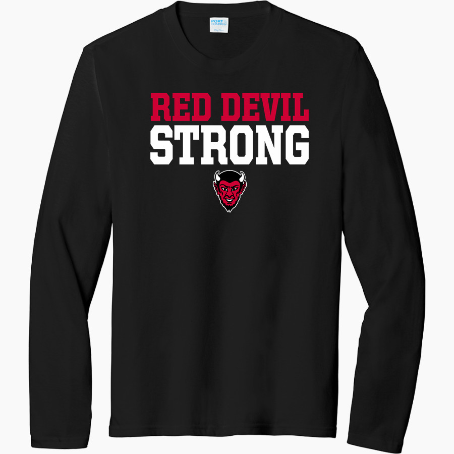 Chaffee Red Devils <span class="pdp-name-mascot">Chaffee Schools Red Devils</span> Port & Company Men's Tri-Blend Long Sleeve T-Shirt