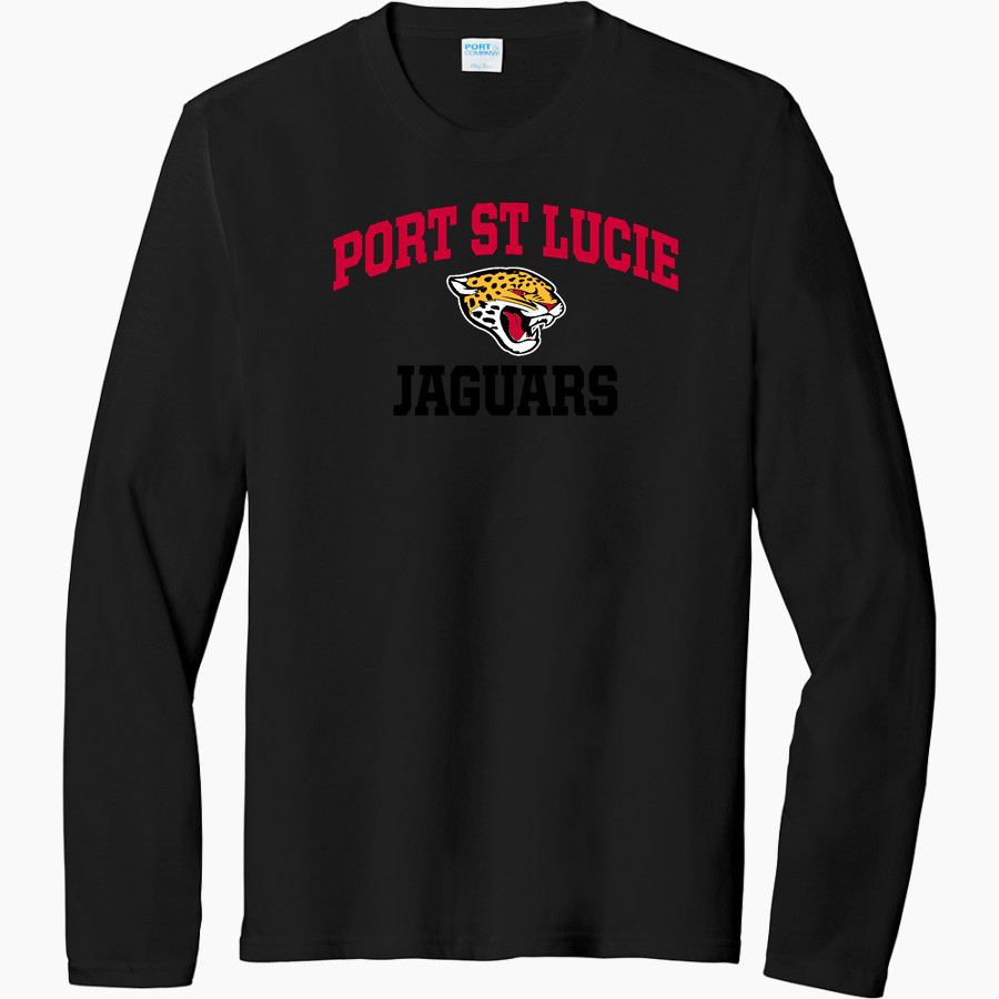 PORT ST LUCIE HIGH SCHOOL JAGUARS Port & Company Men's Tri-Blend Long Sleeve T-Shirt