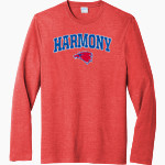 HARMONY SCHOOL OF ENDEAVOR - AUSTIN School <span class="pdp-name-mascot">HARMONY School</span> Port & Company Men's Tri-Blend Long Sleeve T-Shirt Front Thumbnail