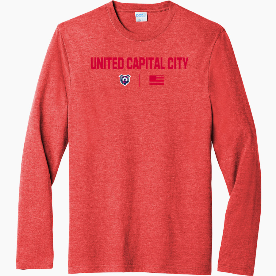United Capital City United Port & Company Men's Tri-Blend Long Sleeve T-Shirt