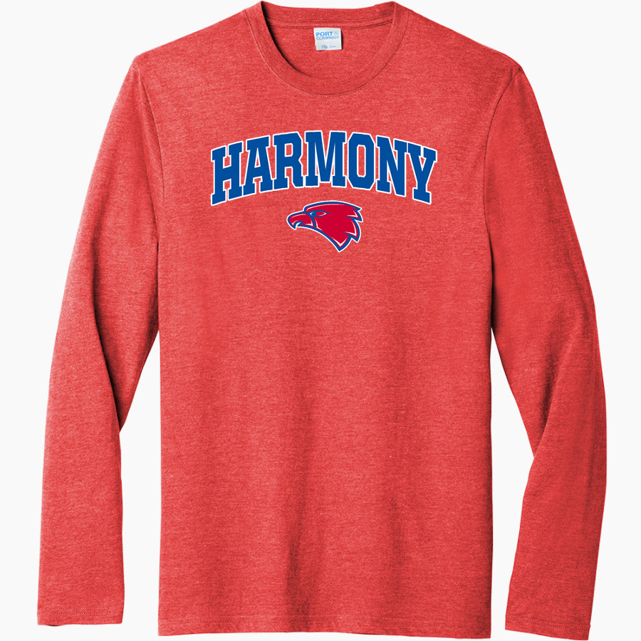 HARMONY SCHOOL OF ENDEAVOR - AUSTIN School <span class="pdp-name-mascot">HARMONY School</span> Port & Company Men's Tri-Blend Long Sleeve T-Shirt