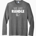 Dr. Thomas Randle Lions <span class="pdp-name-mascot">Thomas Randle HS Lions</span> Port & Company Men's Tri-Blend Long Sleeve T-Shirt Front Thumbnail