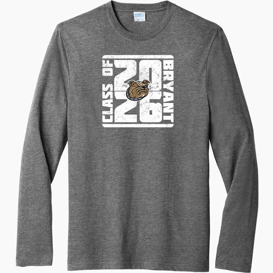 Bryant Bulldogs <span class="pdp-name-mascot">Bryant Bulldogs</span> Port & Company Men's Tri-Blend Long Sleeve T-Shirt