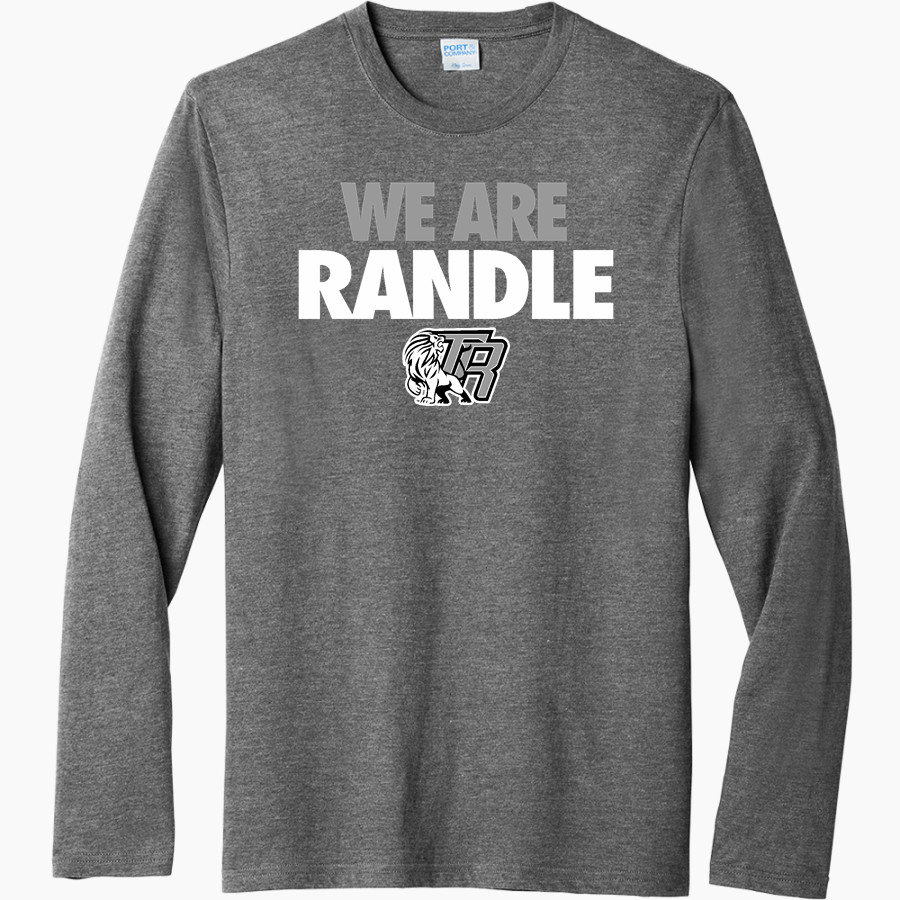 Dr. Thomas Randle Lions <span class="pdp-name-mascot">Thomas Randle HS Lions</span> Port & Company Men's Tri-Blend Long Sleeve T-Shirt