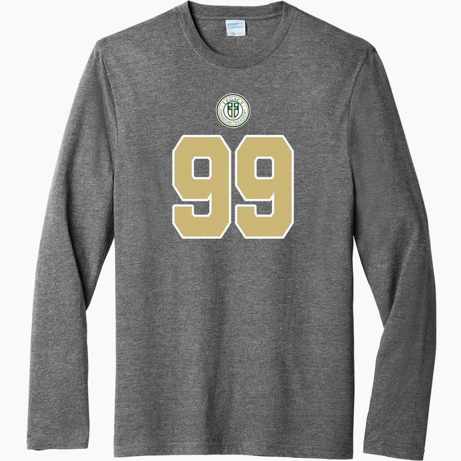LEGACY CHRISTIAN WARRIORS Port & Company Men's Tri-Blend Long Sleeve T-Shirt