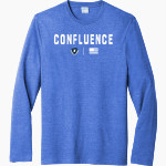 CONFLUENCE PREPARATORY ACADEMY TITANS <span class="pdp-name-mascot">CONFLUENCE PREPARATORY ACADEMY TITANS</span> Port & Company Men's Tri-Blend Long Sleeve T-Shirt Front Thumbnail