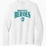 Hinsdale Heroes Port & Company Men's Tri-Blend Long Sleeve T-Shirt Front Thumbnail