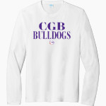 BEMENT MIDDLE SCHOOL BULLDOGS Port & Company Men's Tri-Blend Long Sleeve T-Shirt Front Thumbnail
