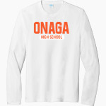 ONAGA HIGH SCHOOL BUFFALOES <span class="pdp-name-mascot">ONAGA BUFFALOES</span> Port & Company Men's Tri-Blend Long Sleeve T-Shirt Front Thumbnail