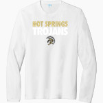 HOT SPRINGS HIGH SCHOOL TROJANS <span class="pdp-name-mascot">HOT SPRINGS TROJANS</span> Port & Company Men's Tri-Blend Long Sleeve T-Shirt Front Thumbnail