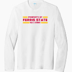 Ferris State Bulldogs <span class="pdp-name-mascot">Ferris State Bulldogs</span> Port & Company Men's Tri-Blend Long Sleeve T-Shirt Front Thumbnail