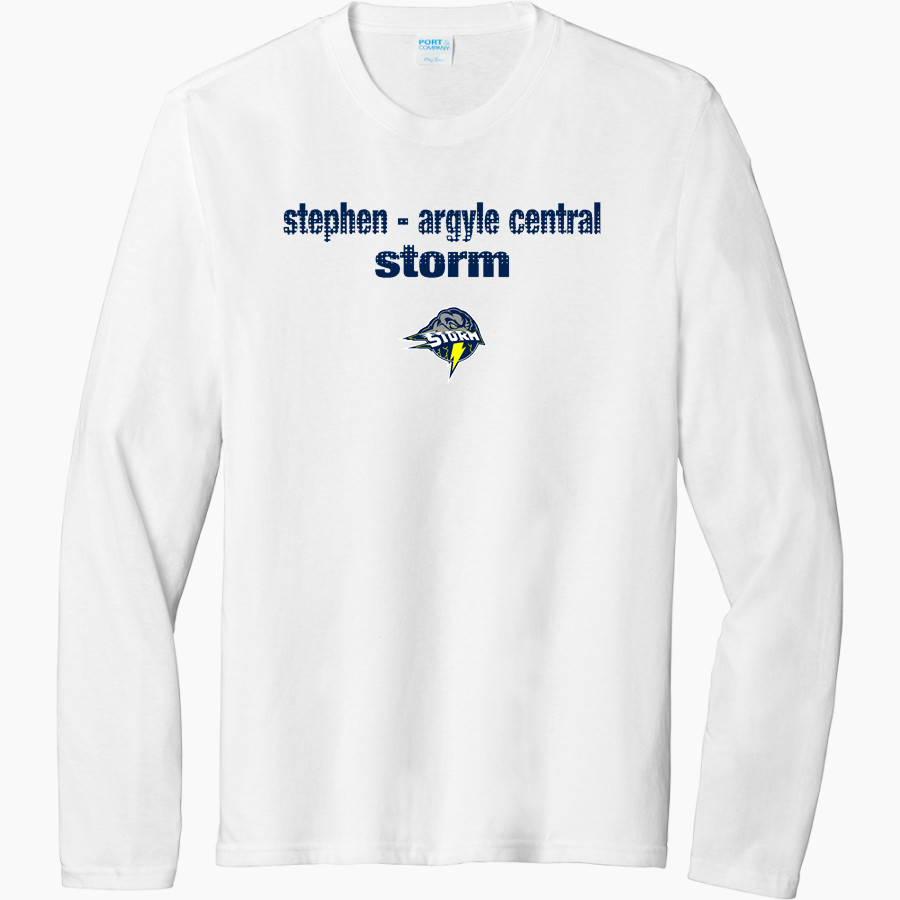 STEPHEN-ARGYLE CENTRAL SCHOOLS STORM Port & Company Men's Tri-Blend Long Sleeve T-Shirt
