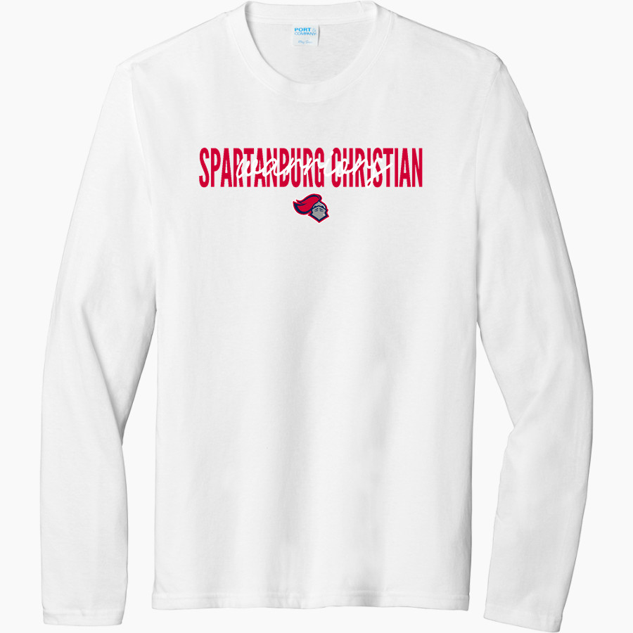 SPARTANBURG CHRISTIAN ACADEMY WARRIORS <span class="pdp-name-mascot">SPARTANBURG WARRIORS</span> Port & Company Men's Tri-Blend Long Sleeve T-Shirt