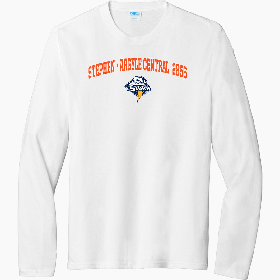 Stephen - Argyle Central 2856 Fusions Port & Company Men's Tri-Blend Long Sleeve T-Shirt