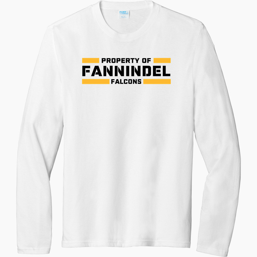 Fannindel Falcons <span class="pdp-name-mascot">Fannindel Falcons</span> Port & Company Men's Tri-Blend Long Sleeve T-Shirt