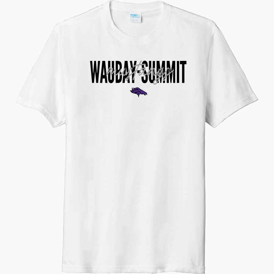 Waubay-Summit Mustangs Port & Company Men's Tri-Blend Short Sleeve T-Shirt