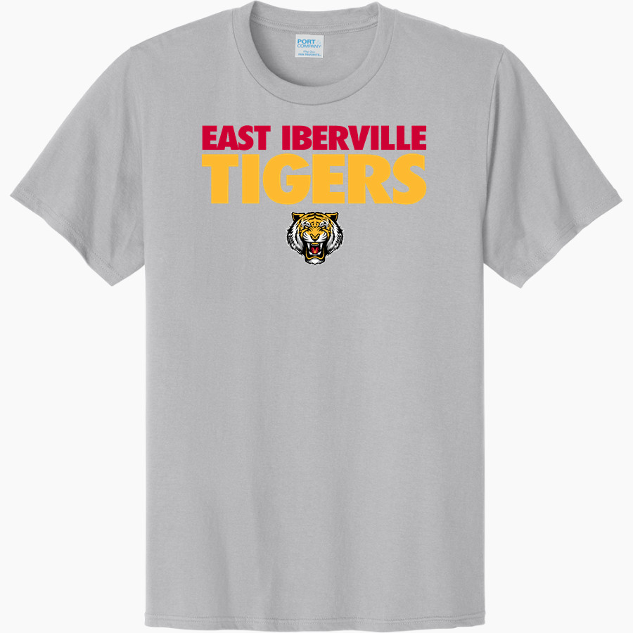 EAST IBERVILLE HIGH SCHOOL TIGERS <span class="pdp-name-mascot">EAST IBERVILLE TIGERS</span> Port & Company CVC Tee