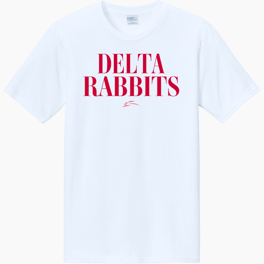 DELTA HIGH SCHOOL RABBITS <span class="pdp-name-mascot">DELTA RABBITS</span> Port & Company CVC Tee