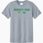 Triplett Tech Port & Company Youth CVC Tee Front Thumbnail