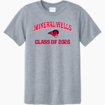 MINERAL WELLS HIGH SCHOOL RAMS Port & Company Youth CVC Tee Front Thumbnail