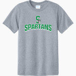 WEST MONONA HIGH SCHOOL SPARTANS Port & Company Youth CVC Tee Front Thumbnail
